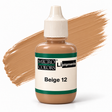 Li Pigments Micro Colors Beige 12 Pigment — bottle with pigment colour smear