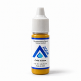 Li Pigments Aqua Gold Yellow 7ml – slender bottle with blue Aqua label on white background