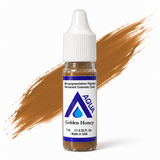 Li Pigments Aqua Golden Honey Pigment 7ml — bottle with a liquid pigment colour swipe