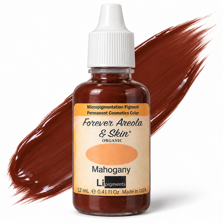 Li Pigments Forever Mahogany Pigment 12ml — bottle with pigment colour smear