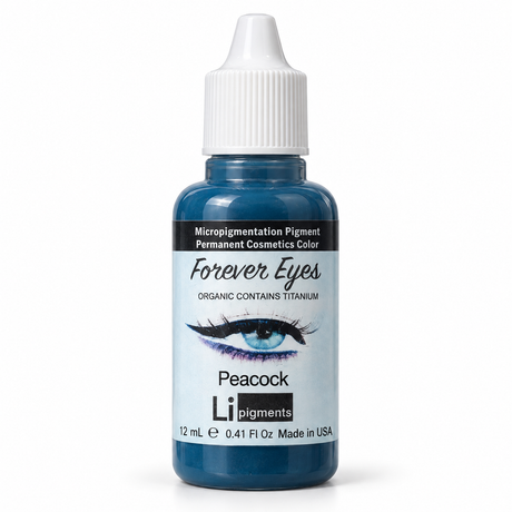 Li Pigments Forever Eyes Peacock 12ml — actual bottle restored on white with soft shadow