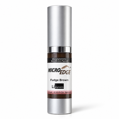 Li Pigments Micro Edge Fudge Brown Pigment 15ml — bottle on white background with soft shadow