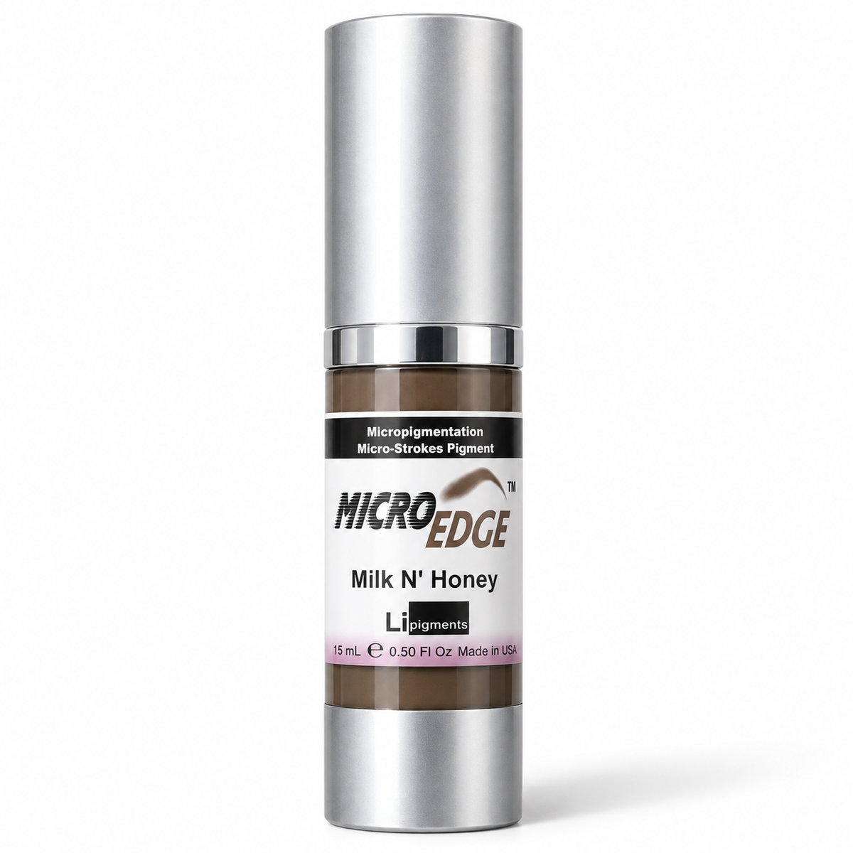 Li Pigments Micro Edge Milk N' Honey Pigment 15ml — bottle on white background with soft shadow