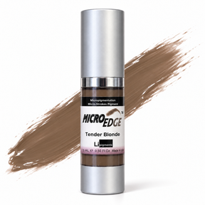 Li Pigments Micro Edge Tender Blonde Modifier 15ml — bottle with a liquid pigment colour swipe
