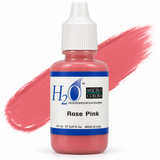 Li Pigments Micro Colors H2O Rose Pink Practice Pigment 12ml — bottle with pigment colour smear