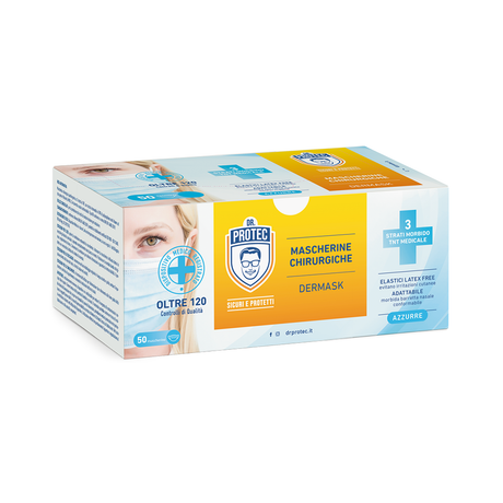 3-Layer Surgical Type Face Mask 50pcs - BVShop