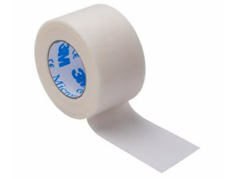 Microporous tape 2.5cm x 9.1m single roll without box