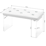 Momo Diamond manicure support stand Velour white - BVShop