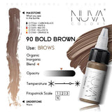 Nuva Colors Eyebrow Pigments 90 BOLD BROWN 15ml - BVShop