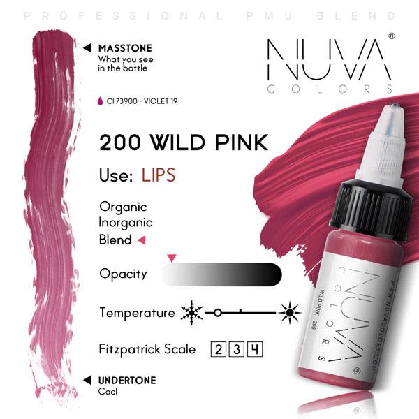 Nuva Colors Lip Pigments 200 WILD PINK 15ml - BVShop