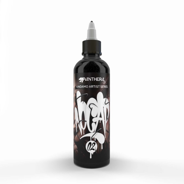 Panthera X Kindamo No Cap 02 Tattoo Pigment 150ml bottle on white background