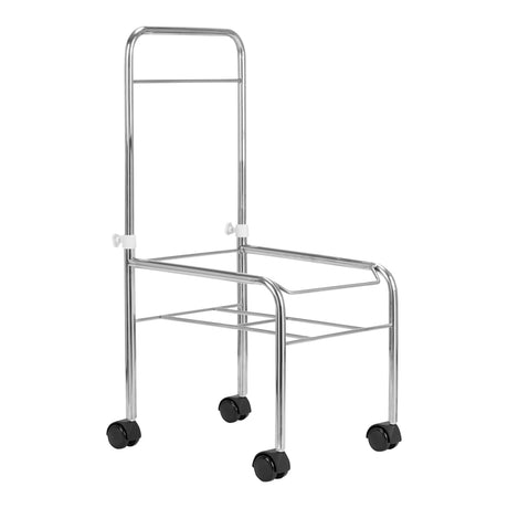 Pedicure tray on wheels, chrome - BVShop
