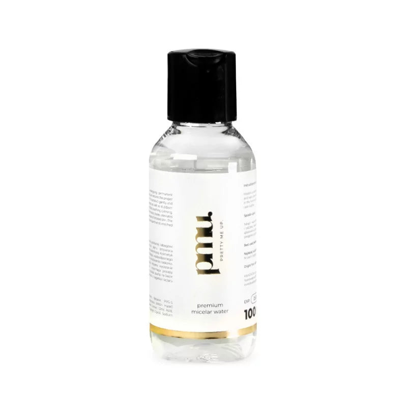 Kwadron Pretty Me Up 3 Step Micellar Water in 100ml and 500ml bottles, gentle makeup remover for all skin types.