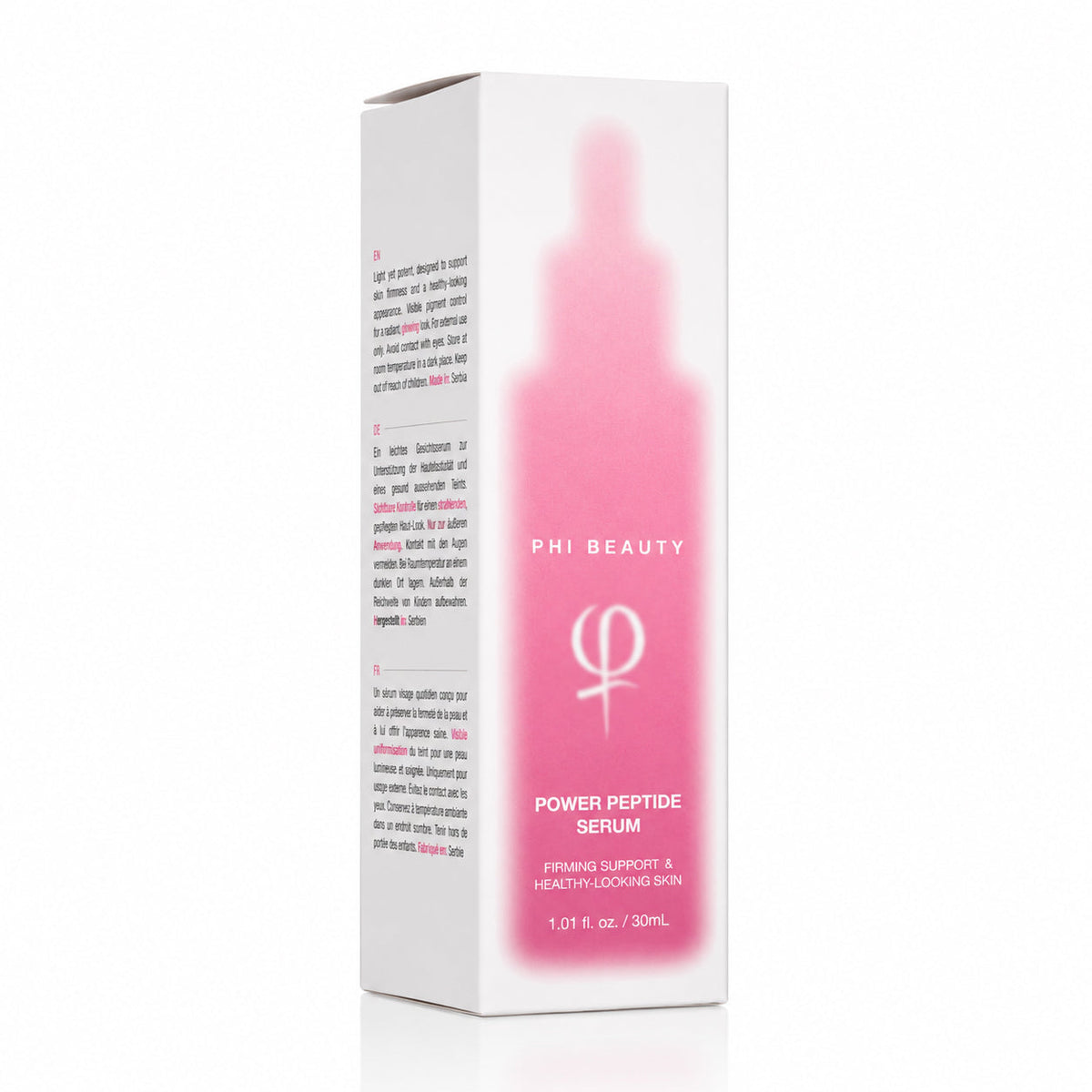 PhiBeauty Power Peptide Serum 30ml — 30ml facial serum outer carton