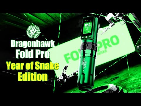 Mast Dragonhawk Fold Pro Year of Snake Edition Wireless Tattoo Machine