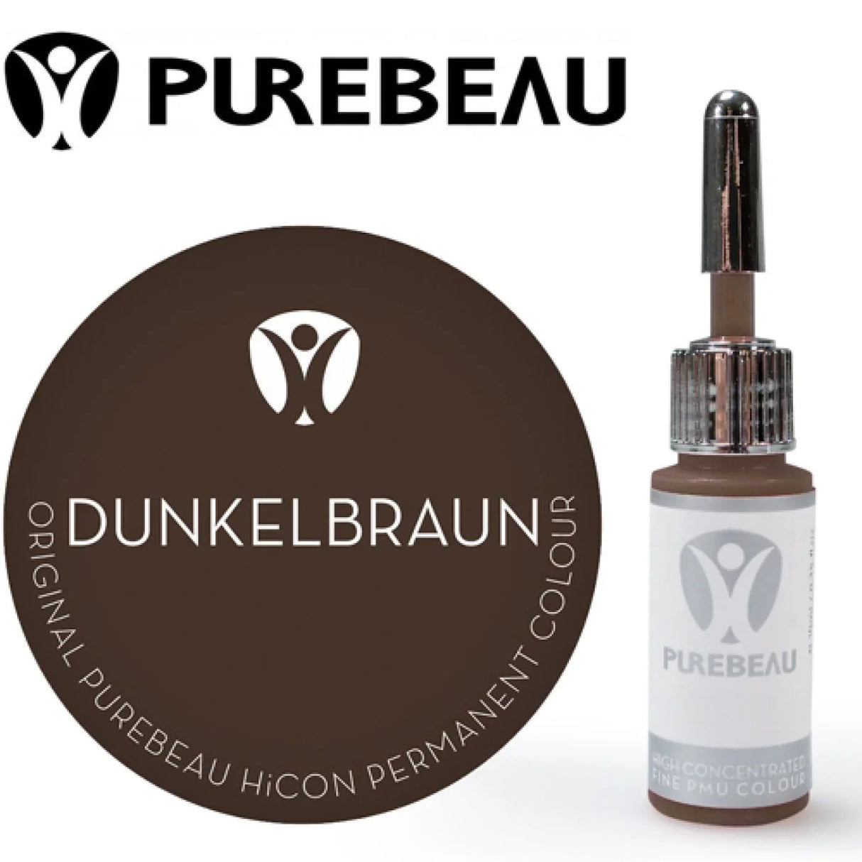 Purebeau Eyebrows Pigment Dunkel Brown 10ml - BVShop
