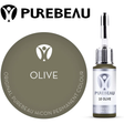 Purebeau Olive 10ml HiCON eyebrow pigment bottle and colour swatch