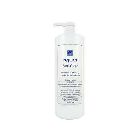 Rejuvi Sani-Clean 960ml, white 960ml pump bottle