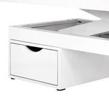 Spa cosmetic couch azzurro 815b in shiny white - BVShop