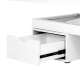 Spa cosmetic couch azzurro 815b in shiny white - BVShop
