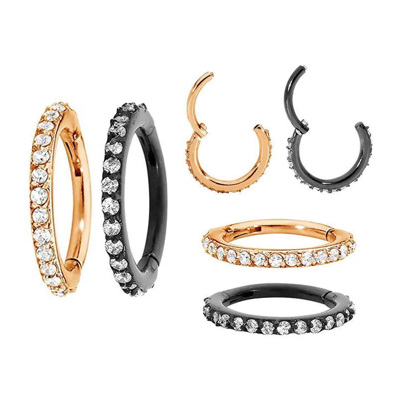 Steel Blaze Set Hoop Ring - BVShop