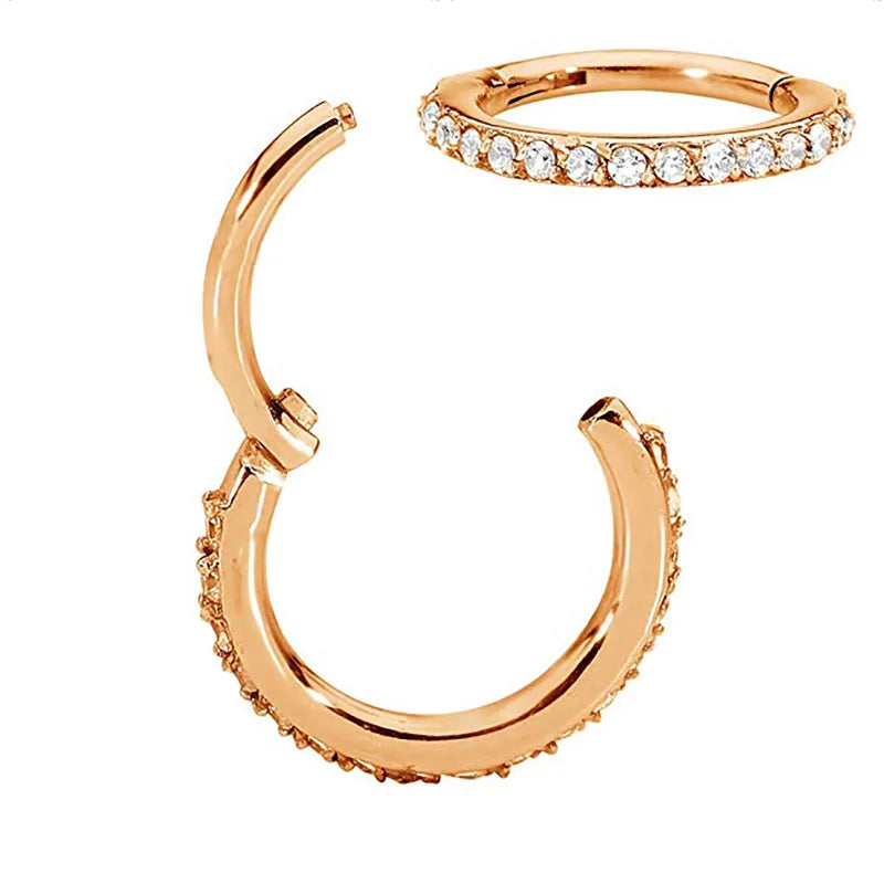 Steel Blaze Set Hoop Ring - BVShop