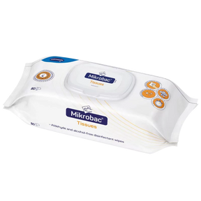 Mikrobac Tissues Surface Disinfection Wipes Without Alcohol 18cm x 20cm - BVShop