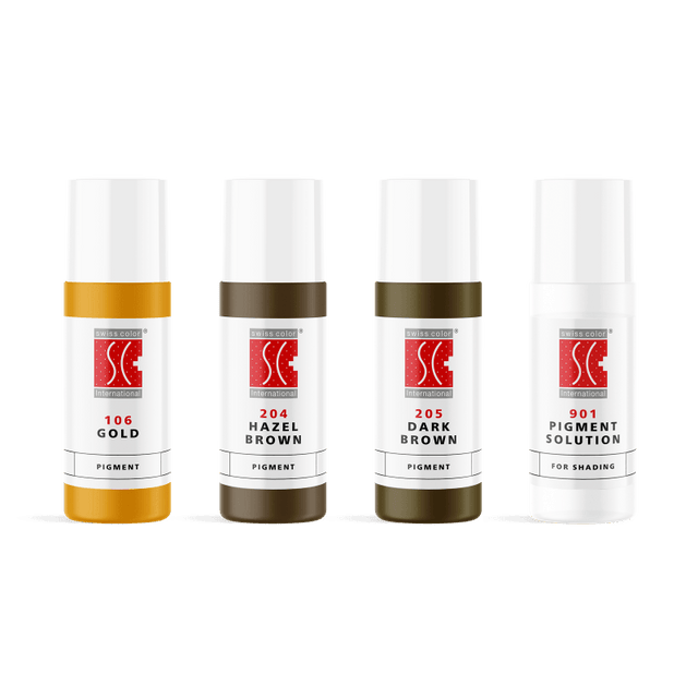 Swiss Color Eyebrow Pigments Set 4x5ml - BVShop