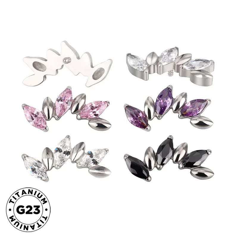 Titanium Ring Alternate Marquise - BVShop