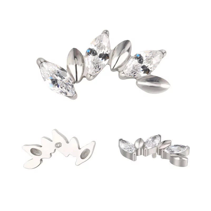 Titanium Ring Alternate Marquise - BVShop