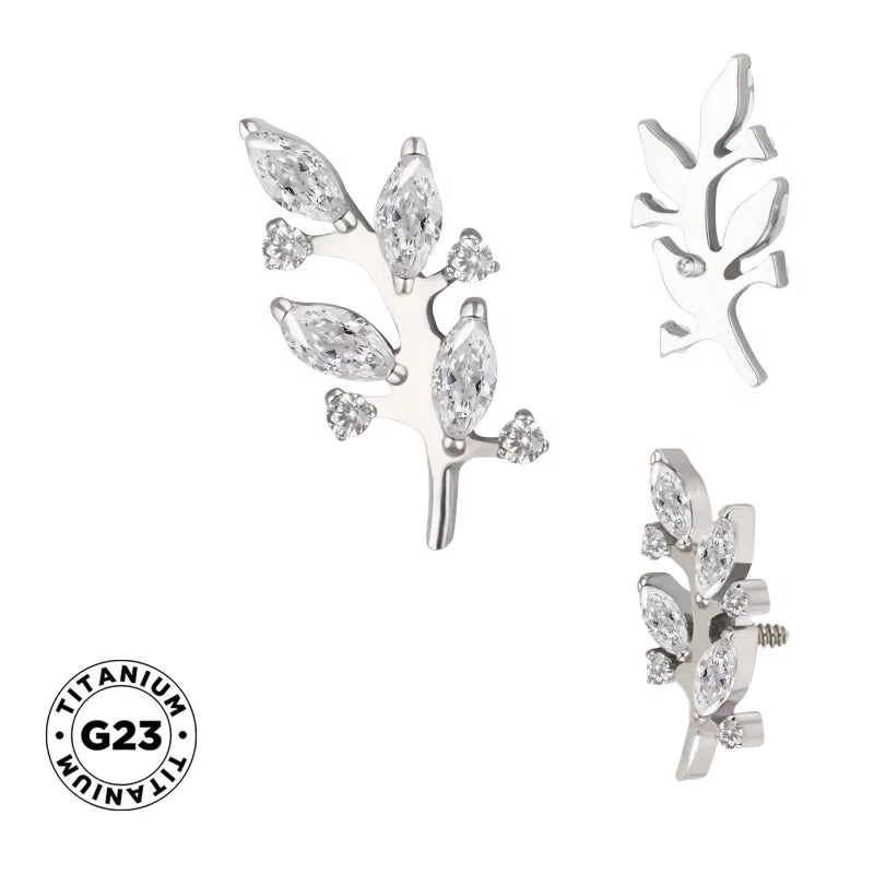 Titanium Ring Branch Shape - BVShop