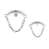 Titanium Ring Chain Dangle - BVShop