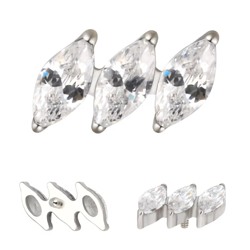 Titanium Ring Diagonal Marquise - BVShop