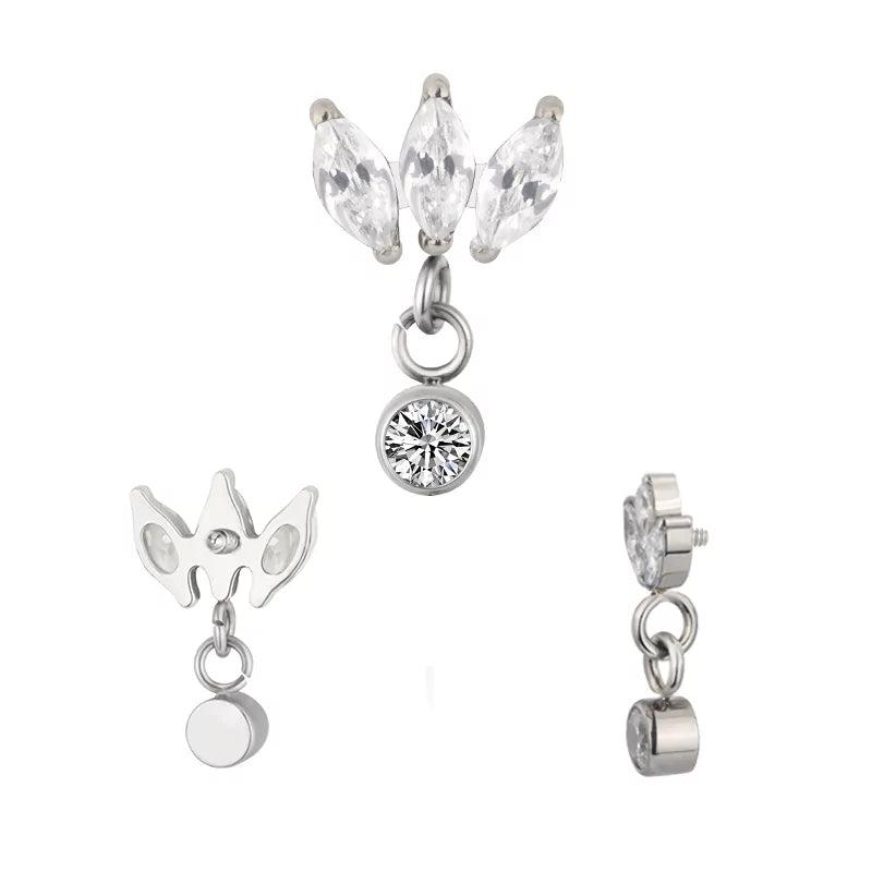 Titanium Ring Marquise Bezel - BVShop