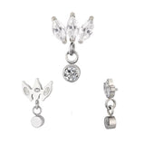 Titanium Ring Marquise Bezel - BVShop