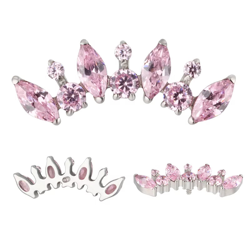 Titanium Ring Round And Marquise - BVShop