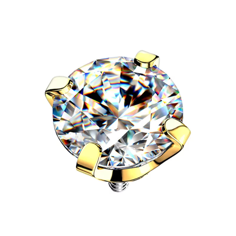 Titanium Ring Tips With Zirconia Bezel - BVShop