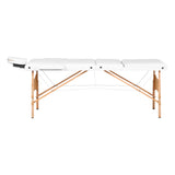 WOODEN FOLDING TABLE FOR MASSAGE COMFORT ACTIVFIZJO LUX 3 SECTIONS 190X70 WHITE - BVShop