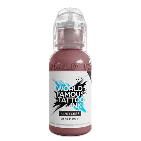 World Famous Limitless Tattoo Ink Dark Flesh 1 30ml - BVShop
