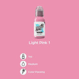 World Famous Limitless Tattoo Ink Light Pink 1 30ml - BVShop