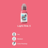 World Famous Limitless Tattoo Ink Light Pink 3 30ml - BVShop