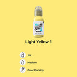 World Famous Limitless Tattoo Ink Light Yellow 1 30ml - BVShop
