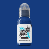 World Famous Limitless Tattoo Ink Medium Blue 2 v2 30ml - BVShop