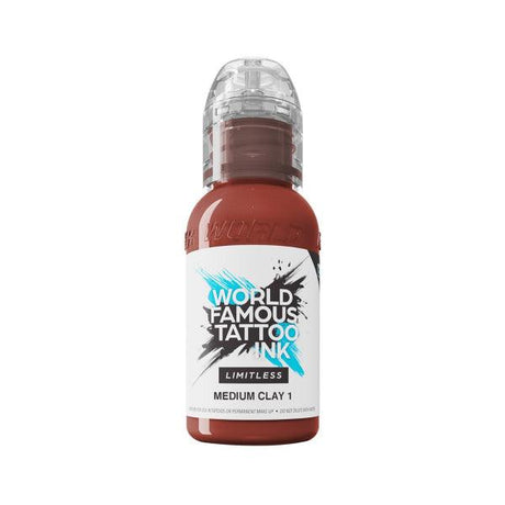 World Famous Limitless Tattoo Ink Medium Clay 1 30ml - BVShop